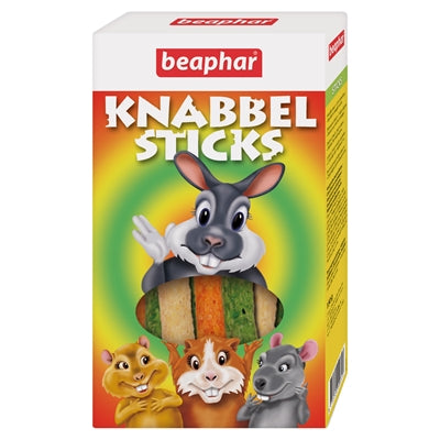 Beaphar Knabbelsticks Knaagdier, lekkere snacks voor konijnen, cavia's, hamsters en andere knaagdieren