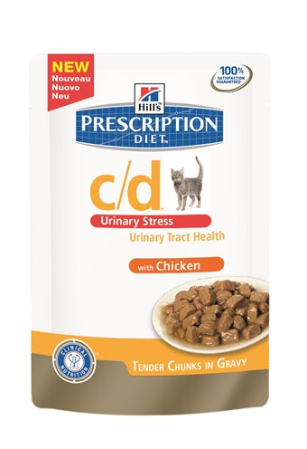 Afbeelding van Hill's Prescription Diet c/d Urinary Stress Kip nat kattenvoer