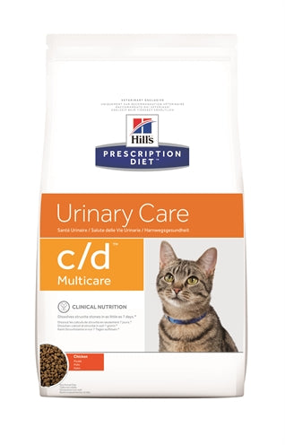 Hill's Prescription Diet c/d Multicare Feline Kattenvoer, grafische weergave van de voordelen.