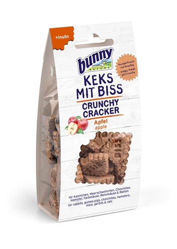 Foto van Bunny Nature Crunchy Cracker Appel, gezonde snack voor kleine huisdieren