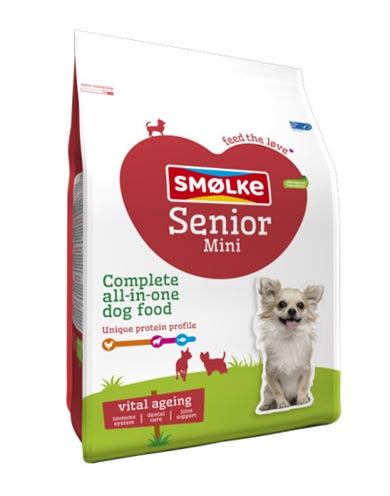 Smølke Senior Mini 3kg droogvoer voor kleine senior honden