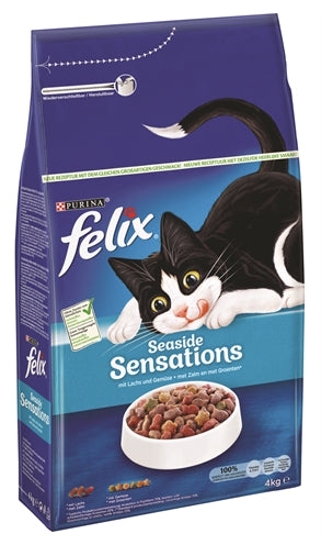 Felix Ocean Sensations droog kattenvoer met zalm, forel en koolvis