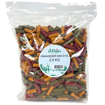 De Vries Knaagdier Mix Stix 2,5kg, knaagdier snacks van mais