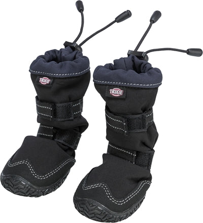 Trixie Pootbescherming Walker Active Long Zwart L-XL, hondenschoenen voor bescherming tegen weersomstandigheden en verwondingen.