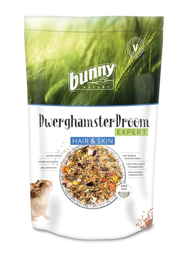 dwerghamster-voer-bunny-nature-hair-skin-500g