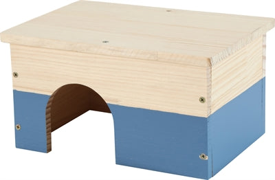 Zolux Neolife Houten Huisje Cavia Blauw, 35x21x16 cm