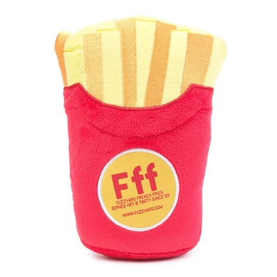 FuzzYard French Fries Pluche hondenspeelgoed, 15 cm, met pieper