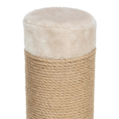 Trixie Krabpaal Gabriella XXL Beige, 80 cm hoge katten krabpaal met massieve bodemplaat