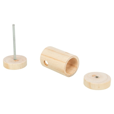 Trixie Snack Roll Hout Onbehandeld, 6x6x11 cm, knaagdier speelgoed