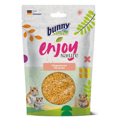 Bunny Nature EnjoyNature Vliegenlarven 40gr, knaagdiervoer voor hamsters, muizen en ratten