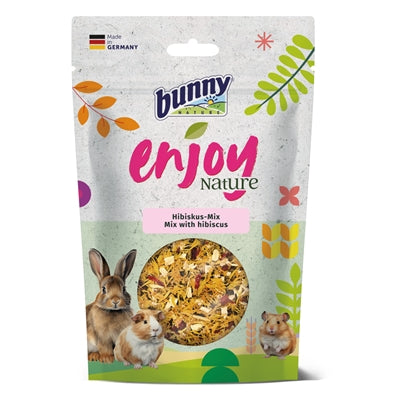 Afbeelding van Bunny Nature EnjoyNature Mix met Hibiscusbloesems, natuurlijke knaagdier snack