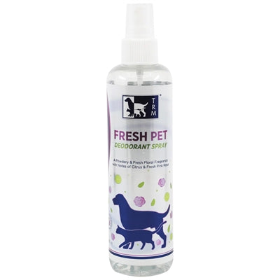 TRM Fresh Pet Deodorant Spray 250ml, afbeelding van de sprayfles.