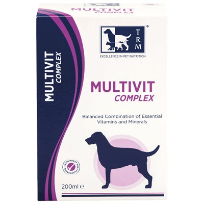 TRM Multivit Complex 200ml fles, vitamine supplement voor honden