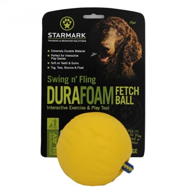 Starmark Swing 'N Fling Durafoam Fetch Bal Aan Koord